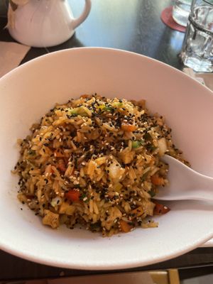 Wok de verduras y tofu  at Natur Kitchen in Mallorca