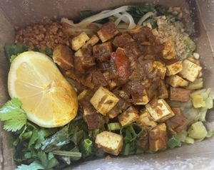 Shan Noodles with Tofu  at Burma Superstar in Alameda