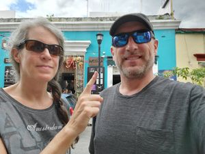 Entrance off the street. at Restaurante Arugula in Oaxaca