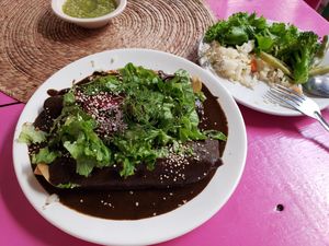 Mole! at Restaurante Arugula in Oaxaca