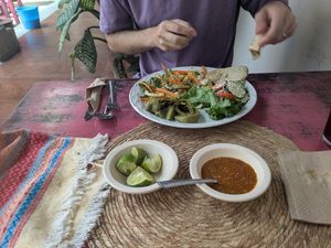 Mushroom alambre at Restaurante Arugula in Oaxaca