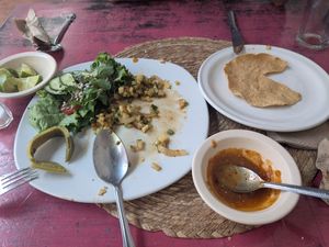 Calabacin a la Mexicana at Restaurante Arugula in Oaxaca