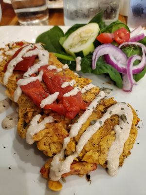 Chickpea Omelet at Indigo 52 in Nazareth