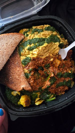 Vegan hash at Fuel Cafe 5th St in Milwaukee