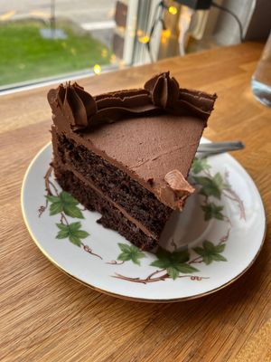  Chocolate cake  at Julie's Cafe in Gothenburg