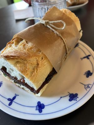 Facon sandwich. Oh yes. Delicious    at Julie's Cafe in Gothenburg