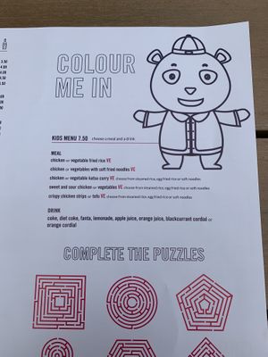 Menu 4  at Yum Cha in Liverpool