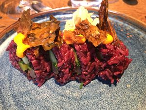 Black rice uramaki   at Yasuragi  in Saltsjo-boo