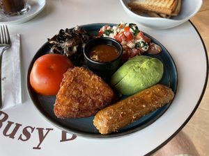 Vegan breakfast  at Busy Bee Cafe in Sliema