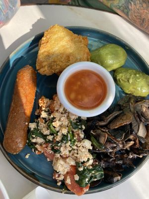 Vegan breakfast   at Busy Bee Cafe in Sliema