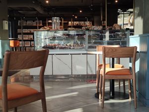 Atmosphere is decent when they're not busy at Busy Bee Cafe in Sliema