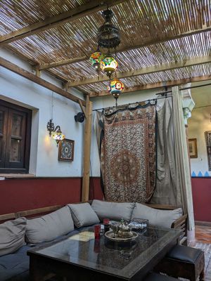 Patio interior at Tetería Petra in Cordoba