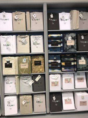 Organic bed sheets at E&co Warenhuis in Utrecht