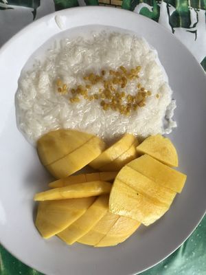 Mango sticky rice   at Jeng Noodle Thai Food & Vegetarian Food  in Bangkok