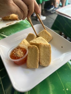 Fried tofu   at Jeng Noodle Thai Food & Vegetarian Food  in Bangkok