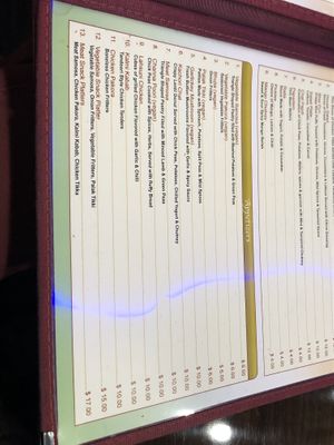 Plenty more vegan options, just showing marked in menu   at Taste of India II in Staten Island