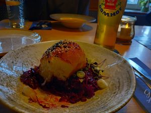 Gebackene Sellerie at Hausbrauerei im Domhof in Speyer