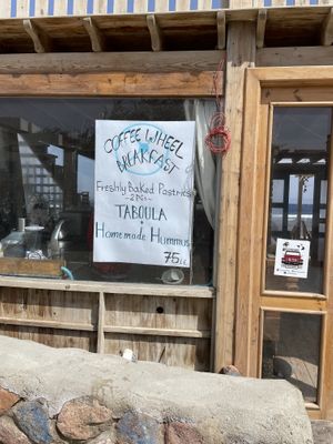 Sign   at Coffee Wheel in Dahab