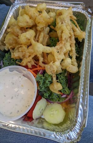 enoki mushrooms ($13) at Plant-Blossom in New York City