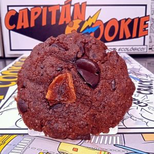 Banana + Chocolate Cookie! Vegan & 100% organic. at Capitán Cookie in Cadiz