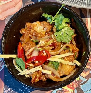 Bang bang cauliflower   at Wagamama - 55th St in New York City