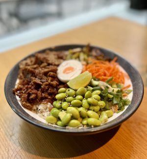 Avant gardn rice bowl  at Wagamama - 55th St in New York City