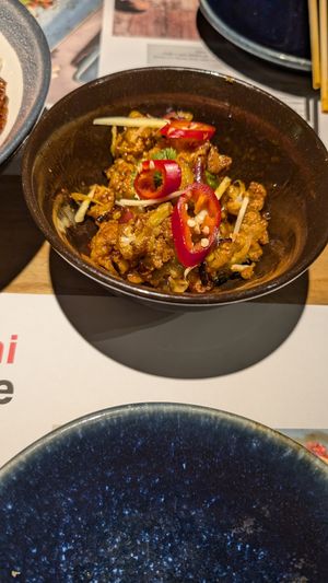 Firecracker cauliflower appetizer at Wagamama - 55th St in New York City
