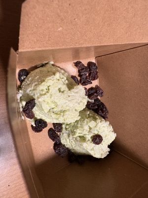 Pandan coconut rice pudding   at Oolong Asian Cuisine in Dubuque