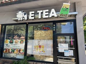 The place of my profile photo (ufo and cow)  at E Tea in Sacramento