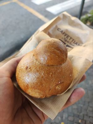 Vegan Brioche at Caffettiamo Vomero di Raffaele Simonte in Naples