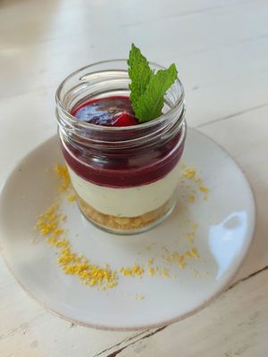 Cheesecake at Quinta do Arneiro in Azueira