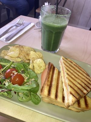 So many smoothie options  at Plant Faced Coffee Shop in Hadleigh