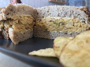 Coronation chickpea *chefs kiss*  at Plant Faced Coffee Shop in Hadleigh