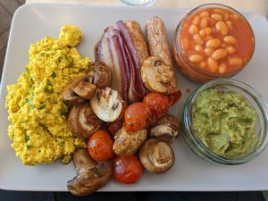 MEGA breakfast 💪 at Plant Faced Coffee Shop in Hadleigh