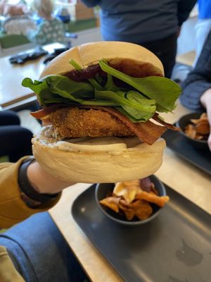 Christmas Bagel  at Plant Faced Coffee Shop in Hadleigh