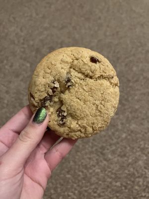 Oat and raisin cookie  #Veganuary at Plant Faced Coffee Shop in Hadleigh