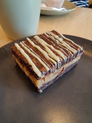 Mint choc cookie slab at Plant Faced Coffee Shop in Hadleigh