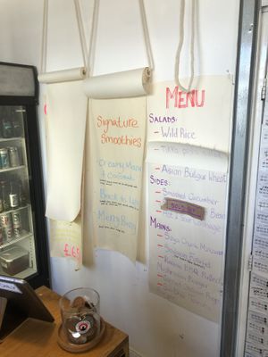 Groovy menu display idea   at Loop in North London