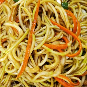 Raw vegan Thai noodles. Free from soy and nutritional yeast.  at Intuit Raw Foods in Lincoln