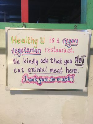 Warning ⚠️  at Healthy U in Cebu
