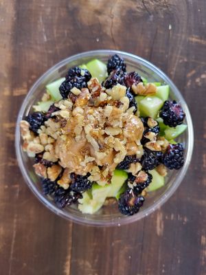 Apple Blackberry Acai Bowl at Smoothville in Enfield