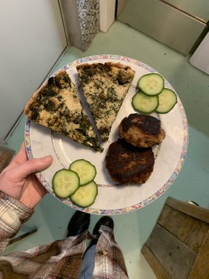 Spinach Quiche   at Salon 7 in Oldenburg