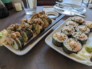 Umami and Spicy Jackfruit Rolls at The Fat Beet in Bellingham