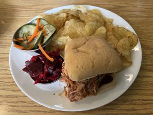 a sandwich  at The Fat Beet in Bellingham