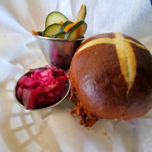 BBQ Jackfruit Sandwich at The Fat Beet in Bellingham