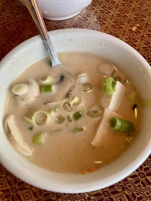 Tom Kha with tofu - YUM!  at Gogo Thai in Atascadero