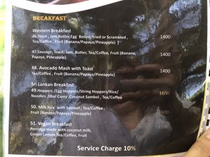 Avo mash / porridge  at Green Coconut Restaurant in Tangalle