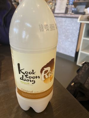 Korean Rice Wine, smooth slightly sweet delicious , 6% alcohol   at Made in House in Seattle