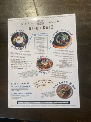 Menu 3/2022  at Made in House in Seattle