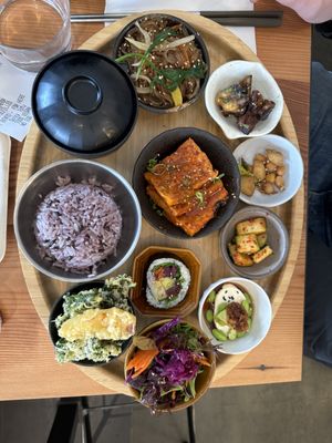 Daily Bento with spicy tofu  at Made in House in Seattle